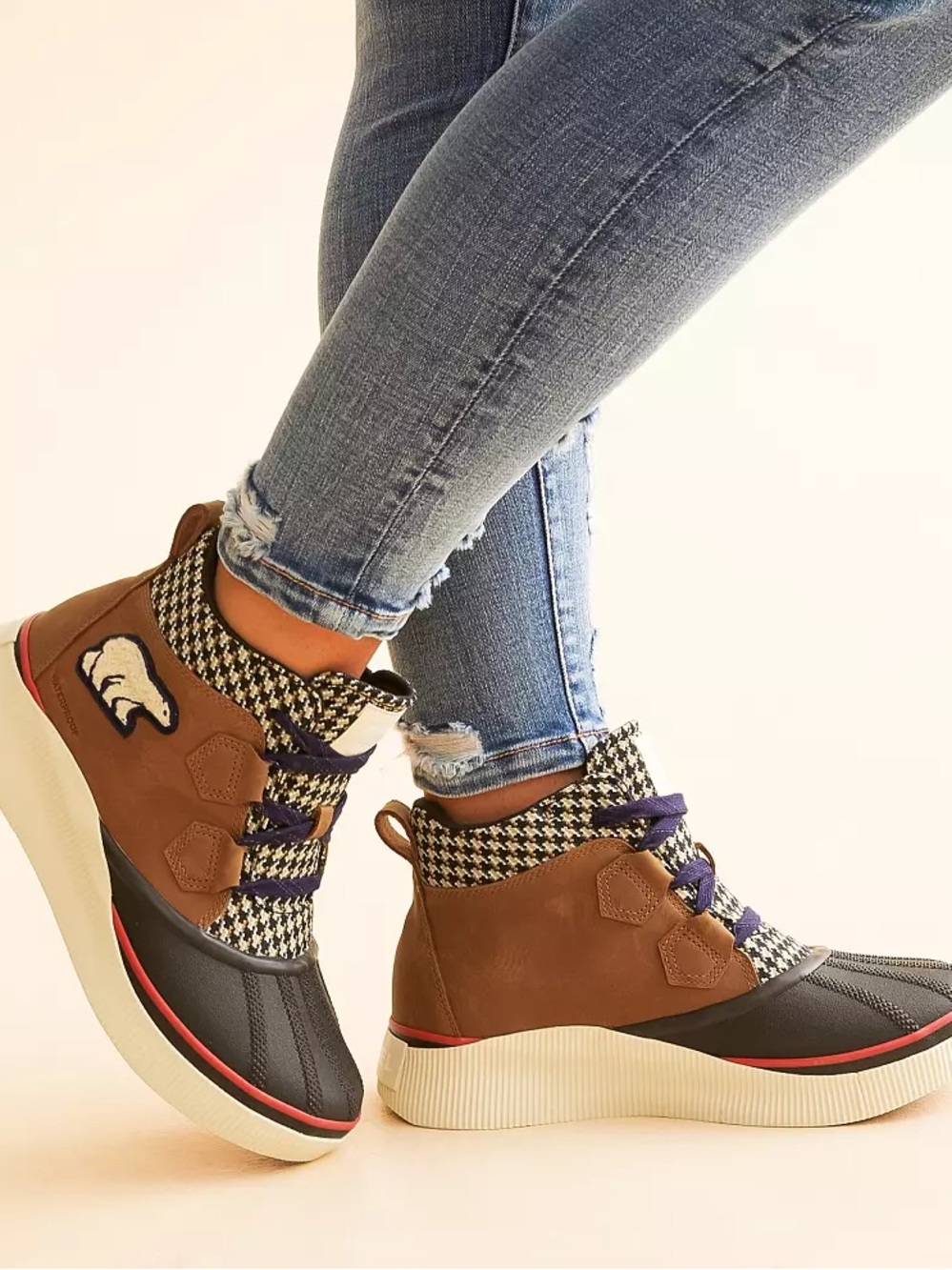 Out N About IV Varsity Leather Ankle Boot